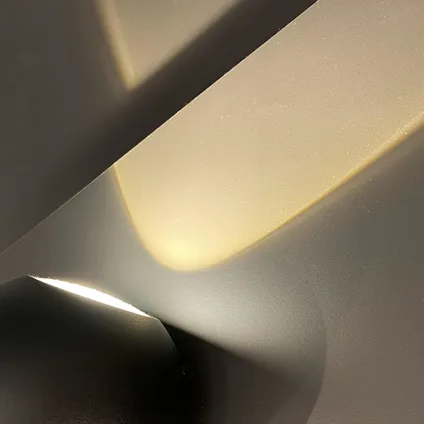 Artdelight wandlamp Denver Ø 10cm zwart 8