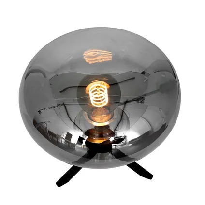 Steinhauer lampe de table Reflexion - noir - verre - 22 cm - E27 (grande raccord) - 2681ZW 6