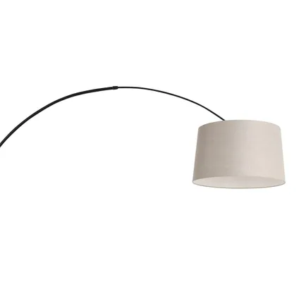 Steinhauer wandlamp Sparkled light 8194zw zwart kap linnen grijs 2