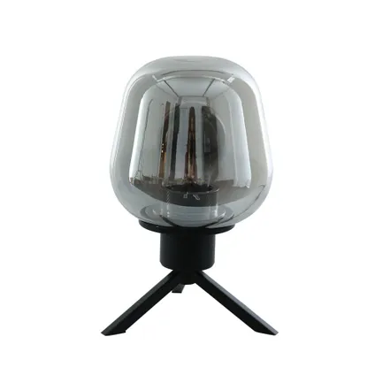 Steinhauer lampe de table Reflexion - noir - verre - 15 cm - E27 (grande raccord) - 2683ZW 3