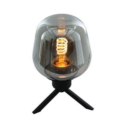 Steinhauer lampe de table Reflexion - noir - verre - 15 cm - E27 (grande raccord) - 2683ZW 6