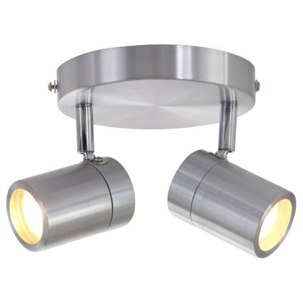 Mexlite spot upround IP44 LED 2487st staal
