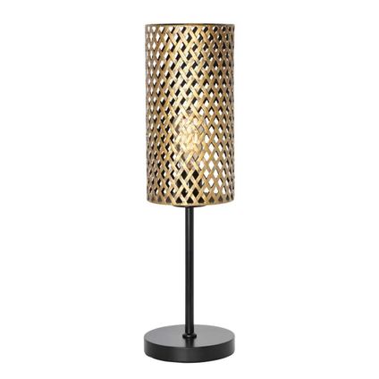 Freelight tafellamp Cestino H 57cm zwart - goud