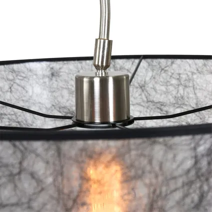 Steinhauer wandlamp elegant classy 9325 staal kap zwart sizoflor 3