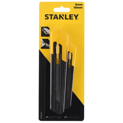 Jeu de cutters Stanley STHT10202-0 18mm et 9mm