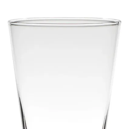 Vaas - conisch - transparant - glas - 14 x 20 cm 3