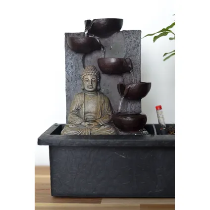 Bonsaiboompje met Easy-care watersysteem - Set van 2 - Boeddha - Hoogte 25-35cm 3