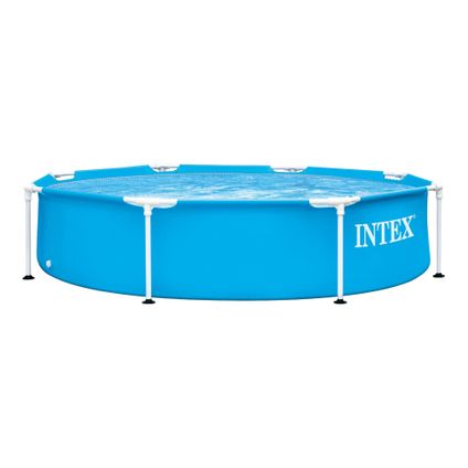 Intex Metalen Frame Familiezwembad - 244 x 51 cm - Blauw Rond - Gemakkelijk te monteren