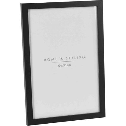 Home & Styling Fotolijst - kunststof - zwart - voor foto van 20 x 30 cm