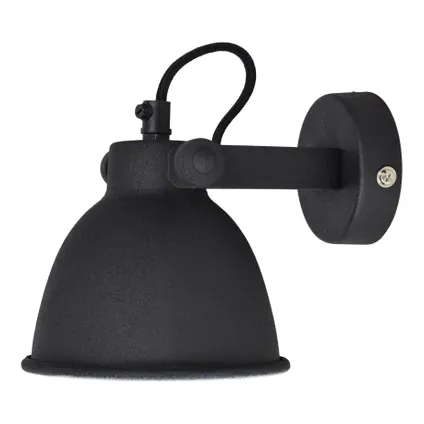 Wandlamp Industrial Ø12cm vintage black 2
