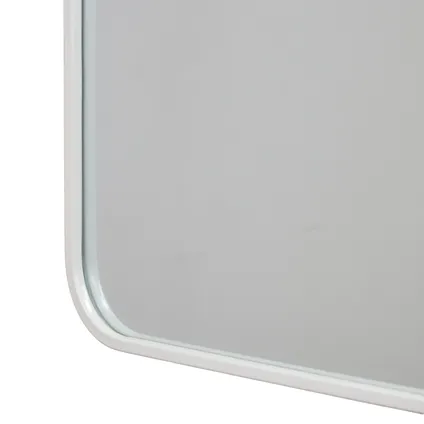 Fragix Boston miroir mural rectangulaire - Blanc - Métal - 75x40cm 3