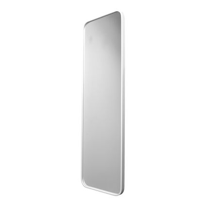 Fragix Boston miroir en pied rectangulaire - Blanc - Métal - 130x40cm