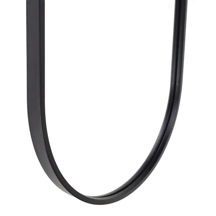Fragix Boston Miroir pleine longueur Ovale - Noir - Métal - 150x40 3
