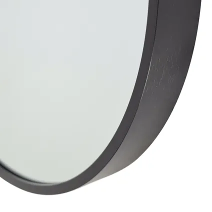 Fragix Alux Wandspiegel - Zwart - Aluminium Ø60 3