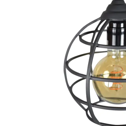 Hanglamp Globe 3-lichts Ø19 Vintage black 3