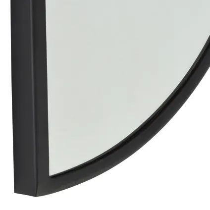 LOFT42 Mirror Spiegel Half Rond - Zwart - Metaal - 60x31 3