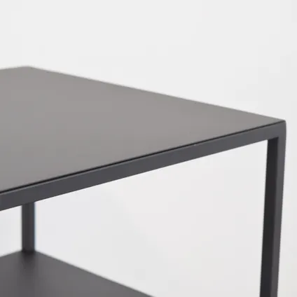 Table de Chevet en Métal LOFT42 Noir - Industriel - 63x42x35 3