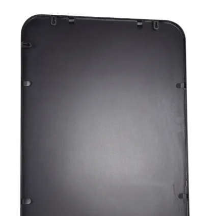 Fragix Boston passpiegel rechthoekig - Zwart - Metaal - 130x40cm - Industrieel 4
