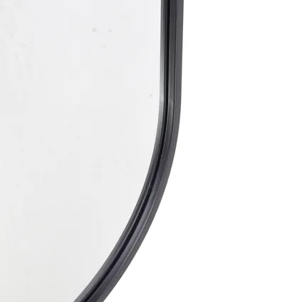 Fragix Boston Miroir Ovale - Noir - Métal - 80x50 2