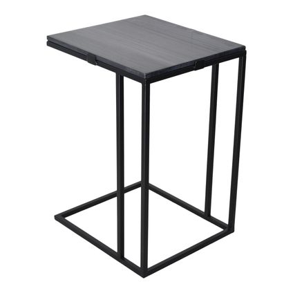 Table pour ordinateur portable en marbre LOFT42 - Métal - Marbre noir - 55x35x40
