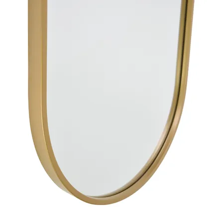 Fragix Boston Miroir pleine longueur Ovale - Or - Métal - 150x40 3