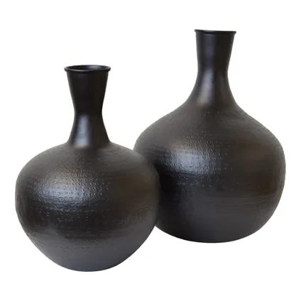 LOFT42 Gusto Large - Vase - Métal noir - 42x33 3