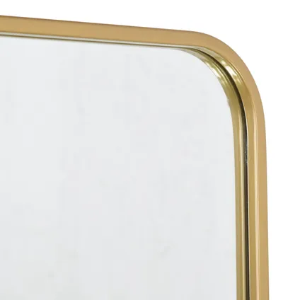 Fragix Boston miroir en pied rectangulaire - Doré - Métal - 130x40cm - Industriel 2