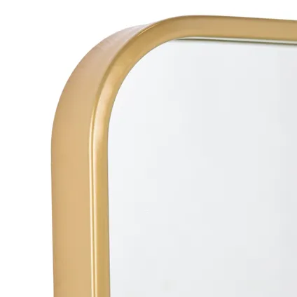 Fragix Boston miroir en pied rectangulaire - Doré - Métal - 130x40cm - Industriel 3