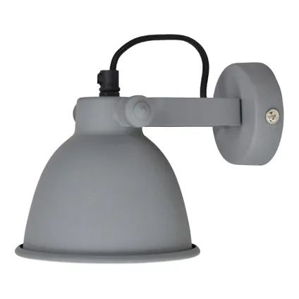 Wandlamp Industrial Ø12cm vintage grey 2
