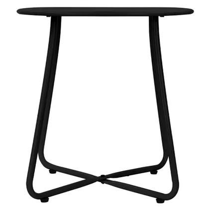 Table basse en métal noir table d`appoint ronde table de chevet de salon/jardin 2