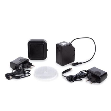 Velleman Mini infrarood lichtsluis, draadloos, 7 m, IP44, Zwart