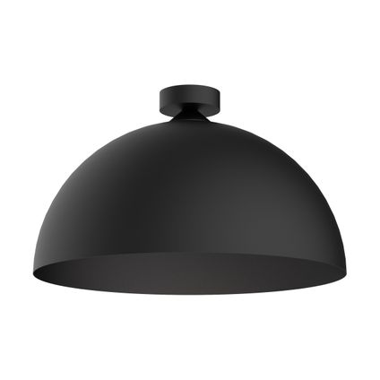 CASSIS Plafondlamp, 1XE27, metaal, zwart mat, D40cm