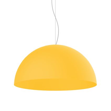 CASSIS Hanglamp, 1XE27, metaal, geel, D60cm