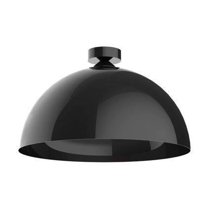 CASSIS Plafondlamp, 1XE27, metaal, zwart briljant, D60cm