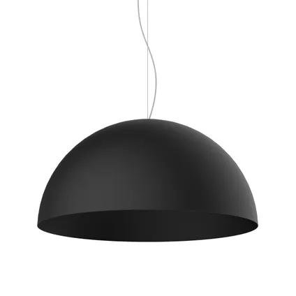 CASSIS Hanglamp, 1XE27, metaal, zwart mat, D60cm