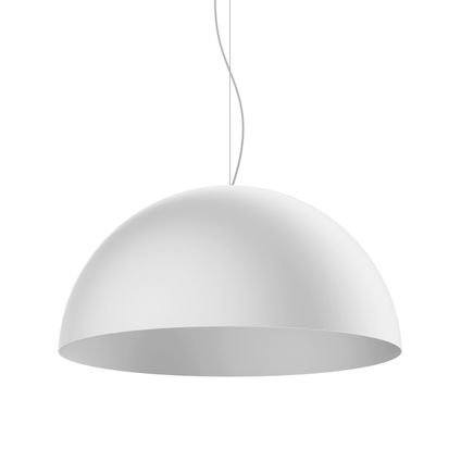 CASSIS Hanglamp, 1XE27, metaal, wit mat, D60cm