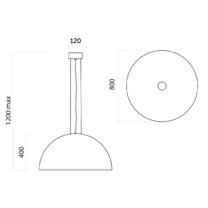 CASSIS Hanglamp, 1XE27, metaal, wit mat, D80cm 4