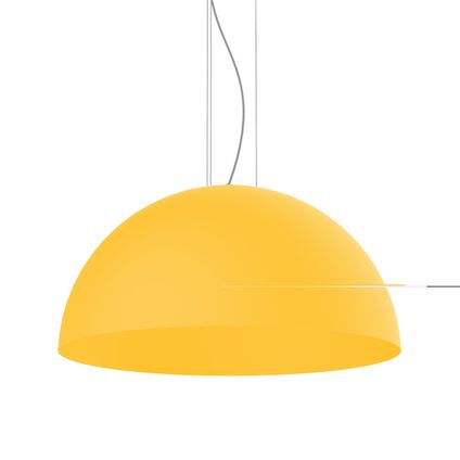 CASSIS Hanglamp, 1XE27, metaal, geel, D80cm