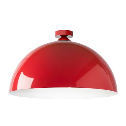 CASSIS Plafondlamp, 1XE27, metaal, rood briljant/wit, D40cm