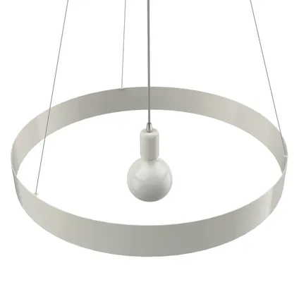 HALO Hanglamp, 1X E27, metaal, wit glanzend, D.60cm 3