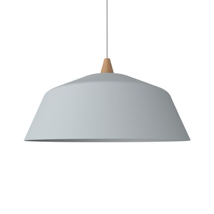 KON Hanglamp, 1X E27, metaal, grijs, D.50cm