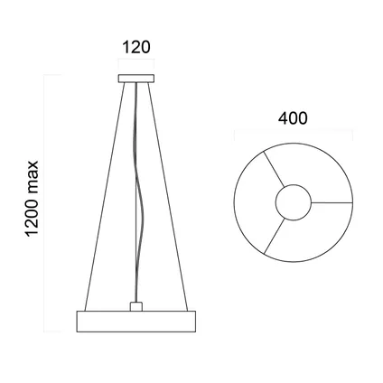 HALO Hanglamp, 1X E27, metaal, geel, D.40cm 5