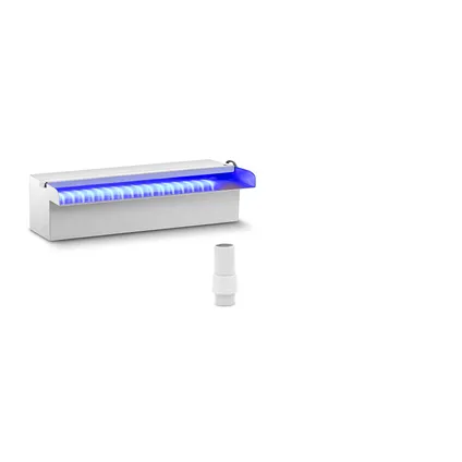 Uniprodo Fontaine de piscine - 30 cm - Éclairage LED - Bleu / Blanc UNI_WATER_25