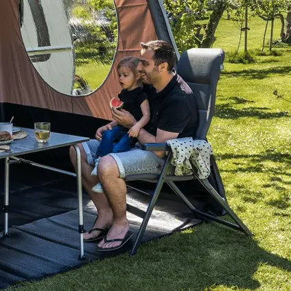 Travellife Barletta camping standenstoel comfort L black - verstelbaar 2