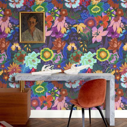 Papier Peint - Wallpapers4Beginners - Motif Floral - Papier vegan - 250x200cm, 5,5m2
