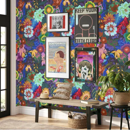 Papier Peint - Wallpapers4Beginners - Motif Floral - Papier vegan - 250x200cm, 5,5m2 3