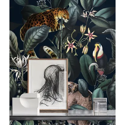 Papier Peint - Wallpapers4Beginners - Jungle Botanique - Papier vegan - 250x200cm, 5,5m2 2