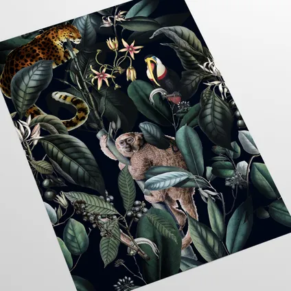 Papier Peint - Wallpapers4Beginners - Jungle Botanique - Papier vegan - 250x200cm, 5,5m2 4