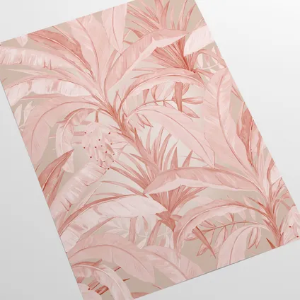 Papier Peint - Wallpapers4Beginners - Rose Jungle Tropicale - Papier vegan - 250x200cm, 5,5m2 4