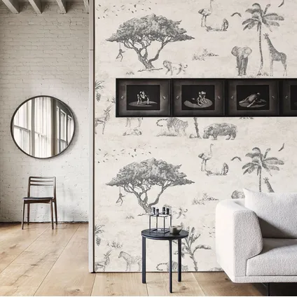 Wallpapers4Beginners - Behang - Safari - Vegan Papier - 250x200cm, 5.5m2 3